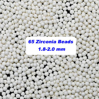 4.0g/Cm3ジルコニウム ケイ酸塩の球ペンキのための媒体1.4 - 1.6mmを製粉する65のビード